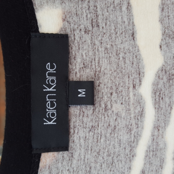 NWT Vintage Karen Kane Long Sleeved Zebra , Animal Print, Scoop Neck Dress,SZ M - Picture 2 of 7